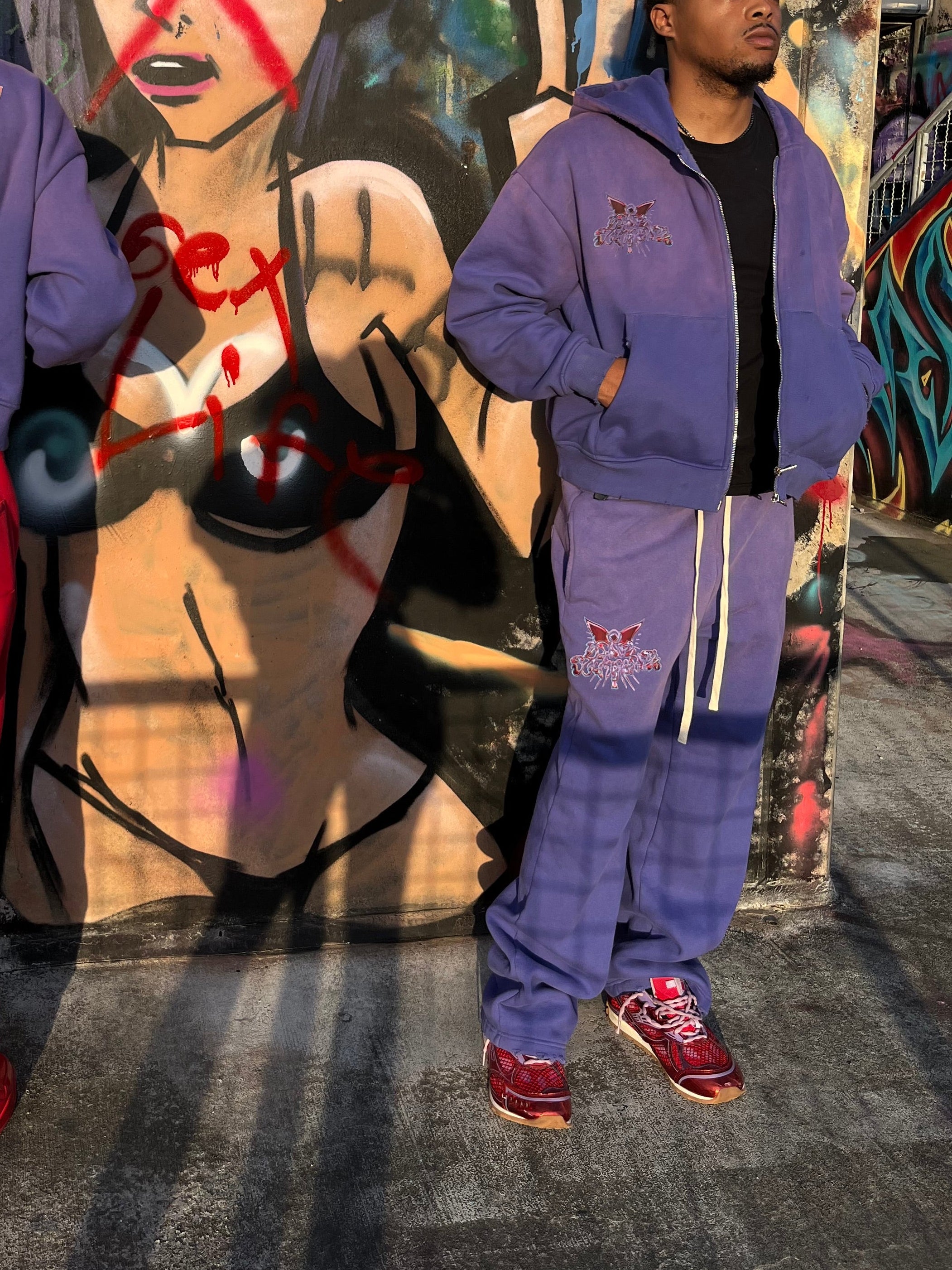 BANI PURP N RED ANGEL SWEATPANTS 1/1