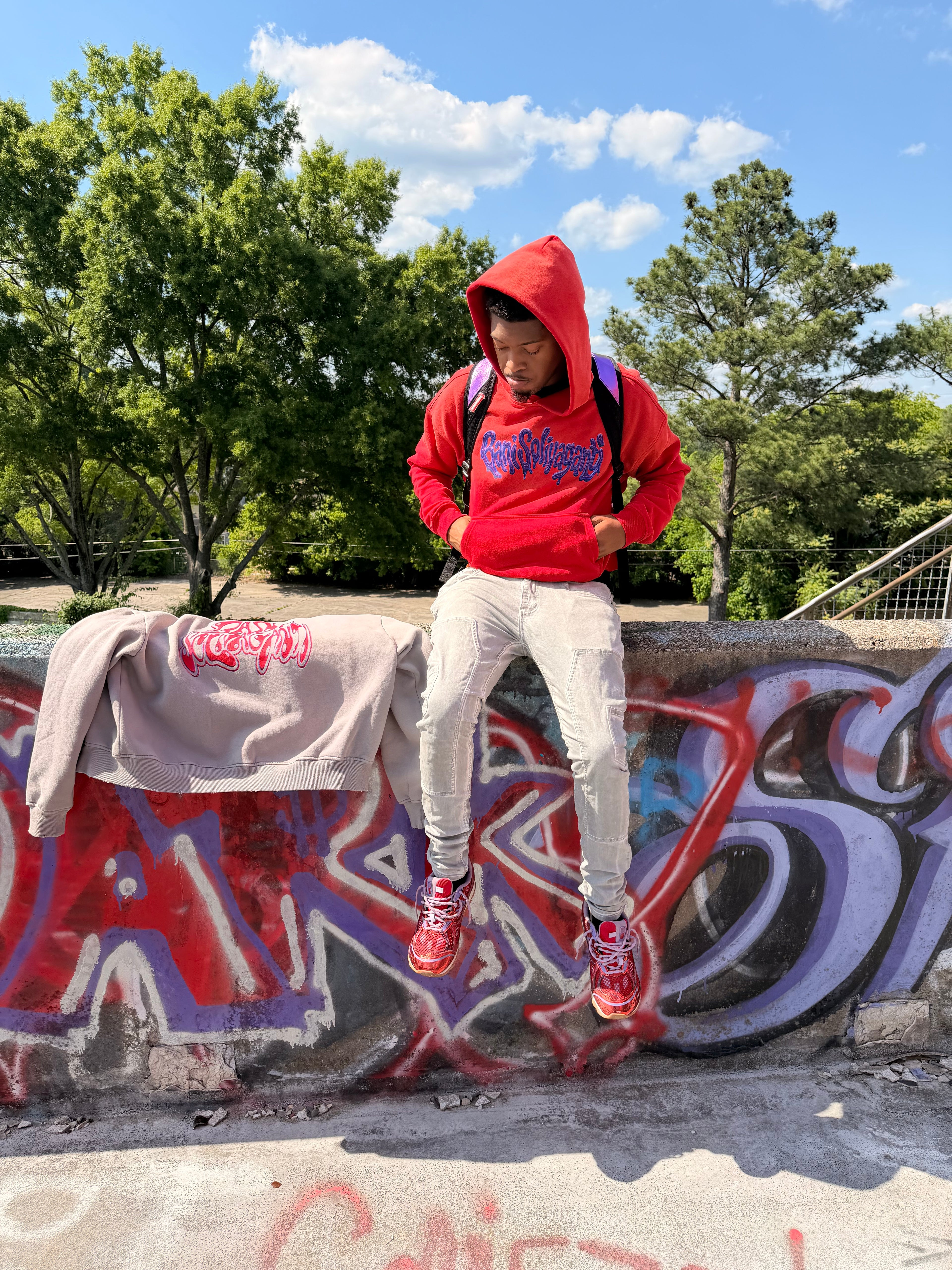 BS Red ‘n’ Purp pullover